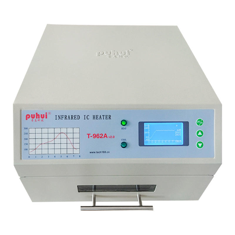 Puhui Smt Reflow Oven T-962A 1500w Infrared Ic Heater For PCB Soldering