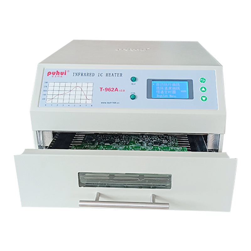 Puhui Smt Reflow Oven T-962A 1500w Infrared Ic Heater For PCB Soldering
