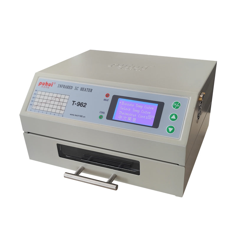Puhui SMD Mini Reflow Oven T-962 800w Infrared Ic Heater For PCB Soldering