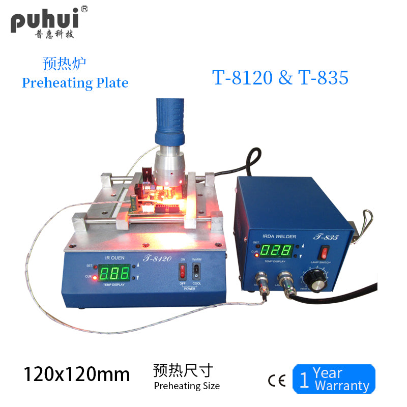 PCB Preheating Plate T-8120 With 120*120mm Work Size