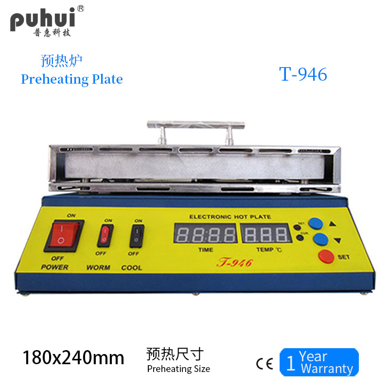 Electronic Hot Plate T-946 with 180*240mm Work Size