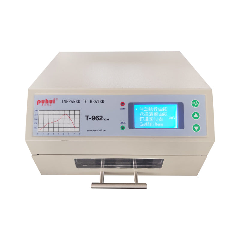 Newest Puhui Smt Mini Reflow Oven T-962v2.0 Infrared Ic Heater For PCB Soldering