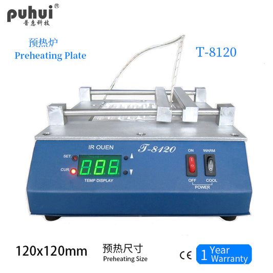 PCB Preheating Plate T-8120 With 120*120mm Work Size