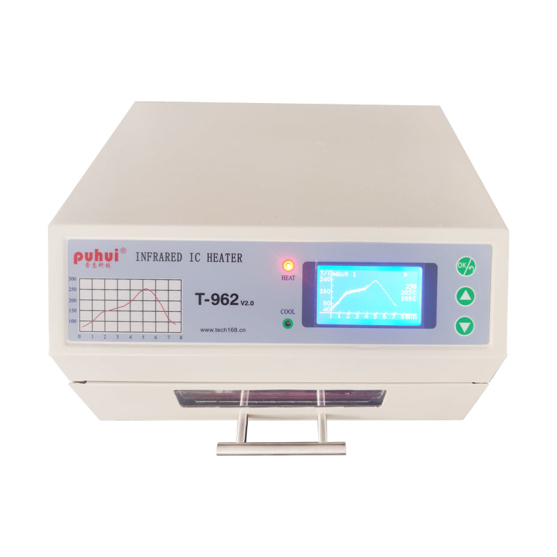 Newest Puhui Smt Mini Reflow Oven T-962v2.0 Infrared Ic Heater For PCB Soldering